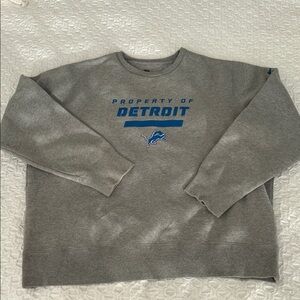 Nike Gray Detroit Crewneck Sweater